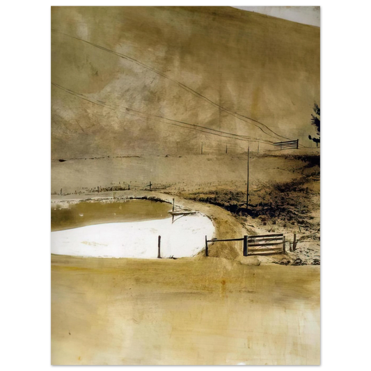 Untitled Artwork No. 1 by Andrew Wyeth – art poster, view 2