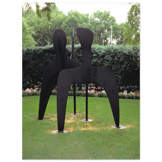 Three Bollards by Alexander Calder (1970) – art poster