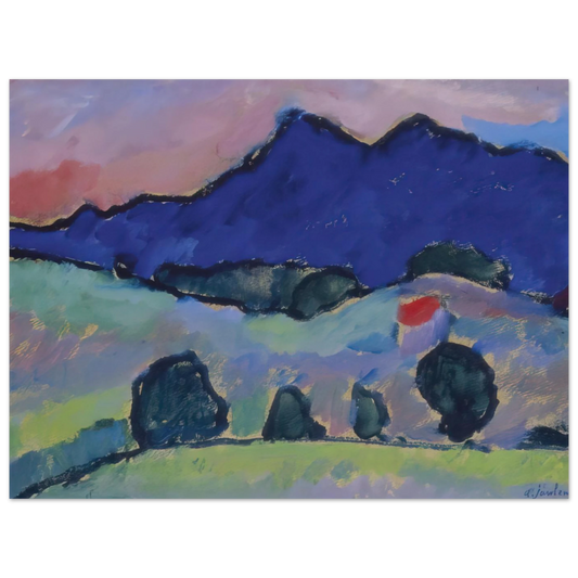 Blauer Berg by Alexej von Jawlensky (1910) – art poster