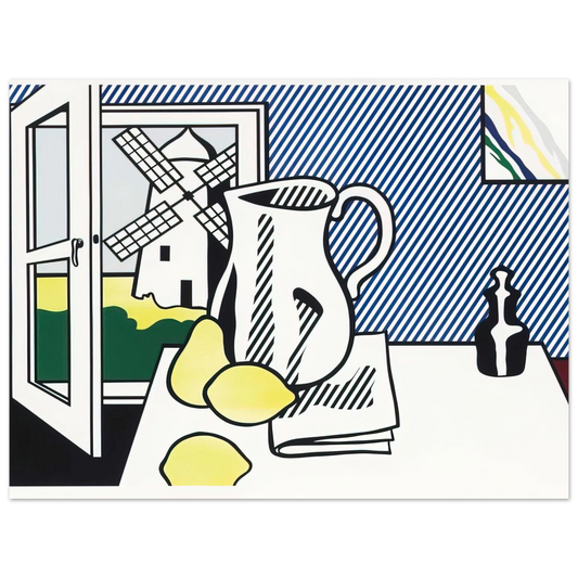 Still Life With Windmill by Roy Lichtenstein (1974) – art poster, view 2