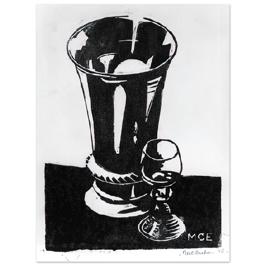 Still Life by M.C. Escher (1917) – art poster