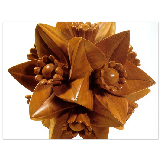 Polyhedron With Flowers by M.C. Escher – art poster