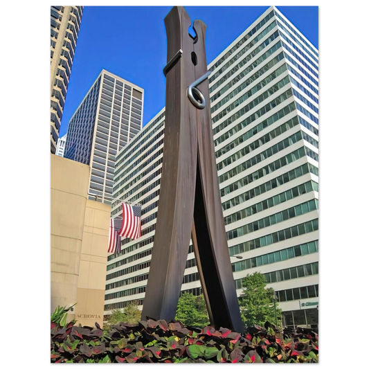 Clothespin by Claes Oldenburg (1976) – art poster, view 2