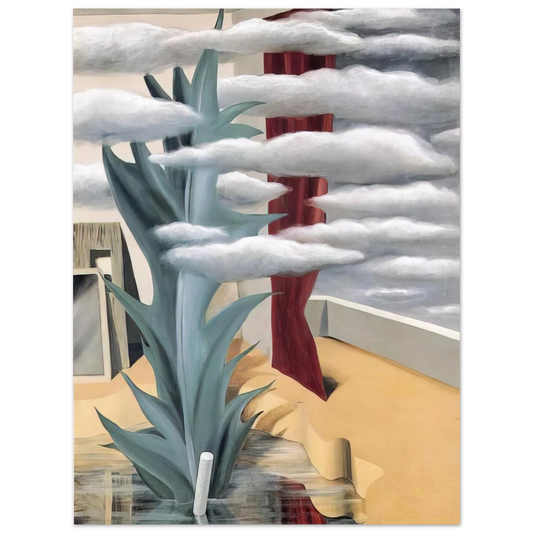 After The Water The Clouds by René Magritte (1926) – art poster