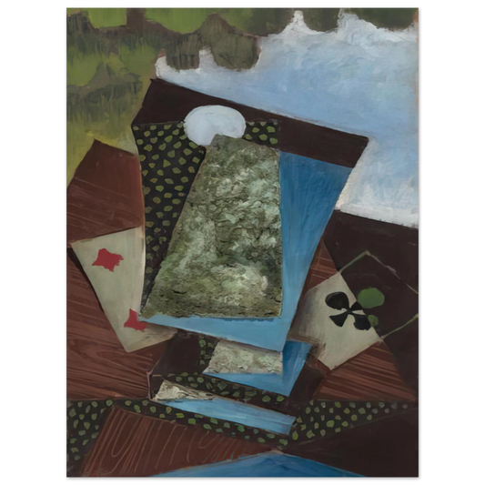 Ace Of Clubs And Four Of Diamonds by Juan Gris – art poster, view 2