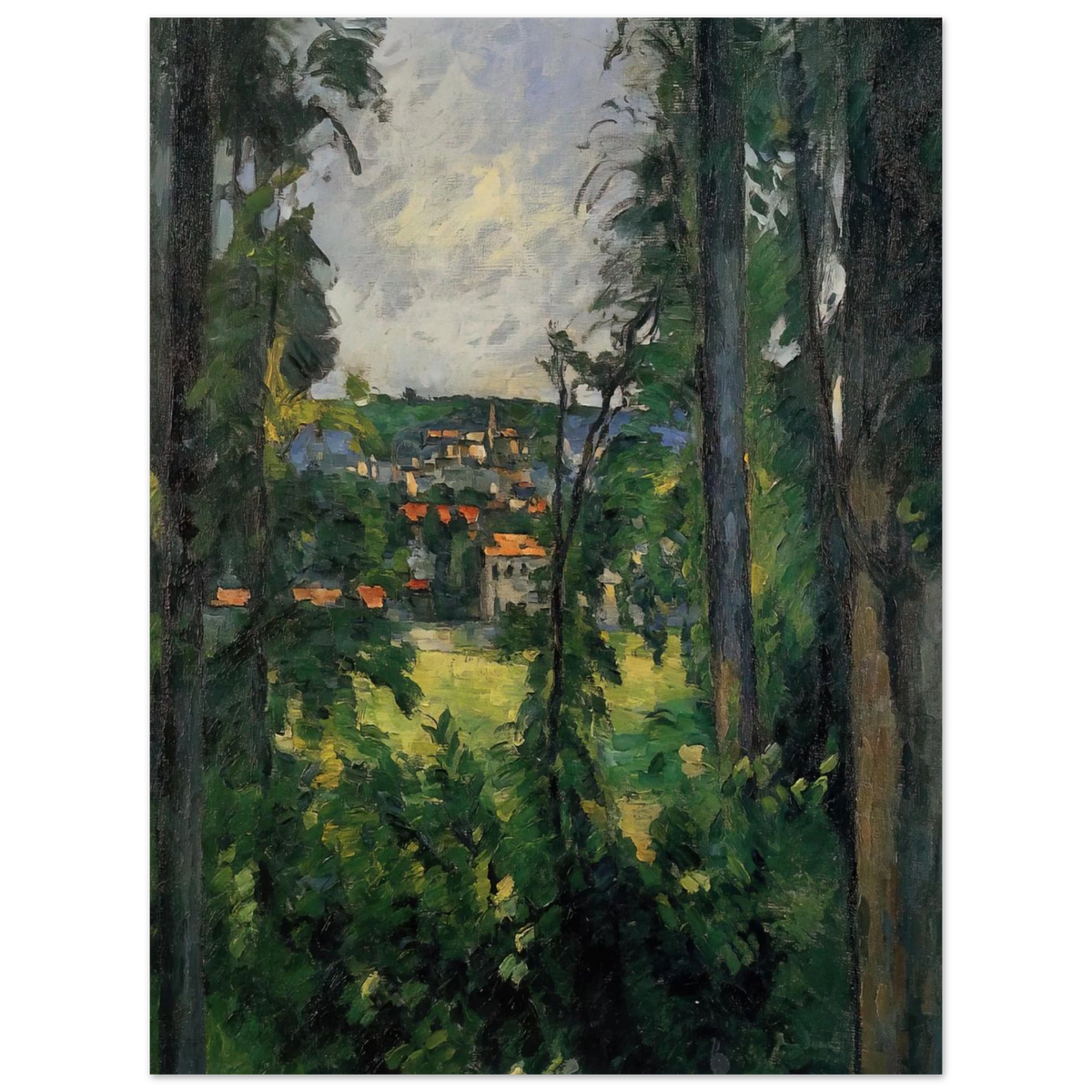 Auvers. View From Nearby by Paul Cézanne – art poster, view 2