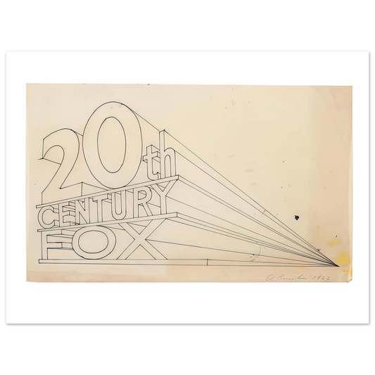 Trademark Study 4 by Edward Ruscha (1962) – art poster, view 2
