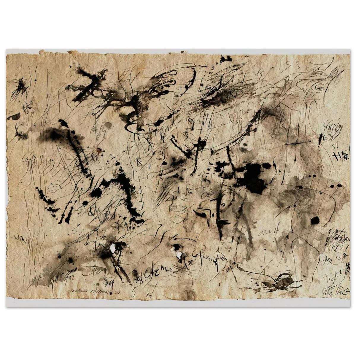 Untitled 1 by Jackson Pollock (1951) – art poster, view 2