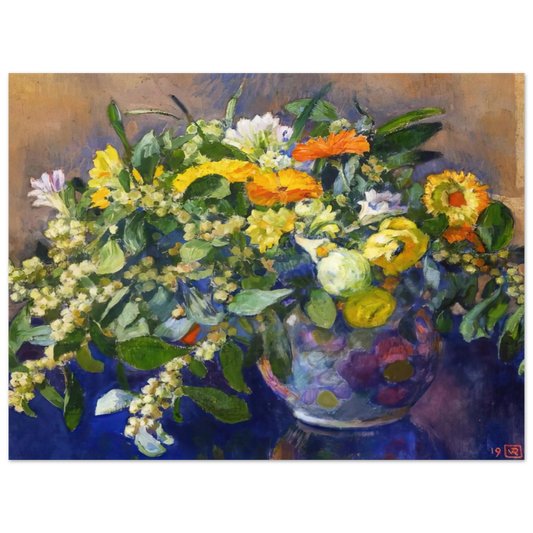 Vase Of Flowers by Theo van Rysselberghe (1923) – art poster, view 2