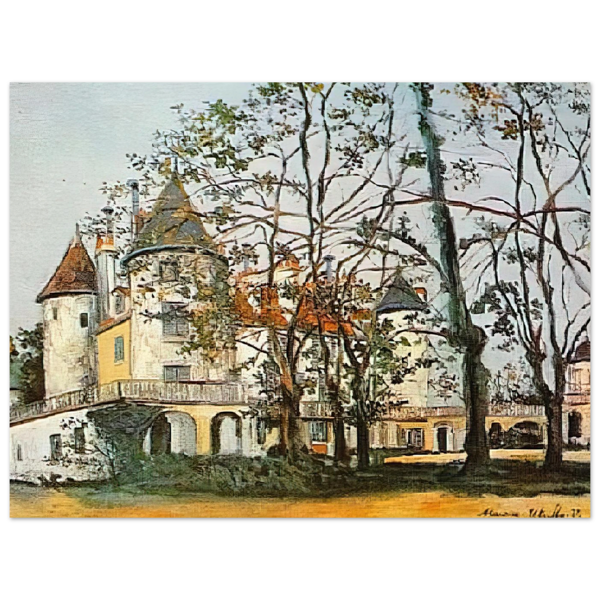 The Castle by Maurice Utrillo – art poster, view 2