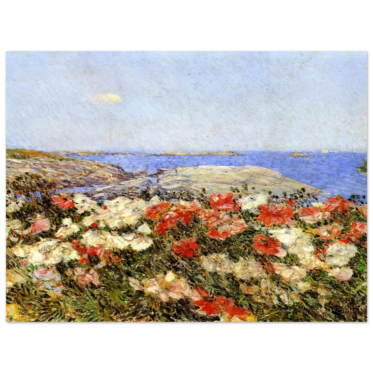 Poppies On The Isles Of Shoals by Childe Hassam – art poster, view 2