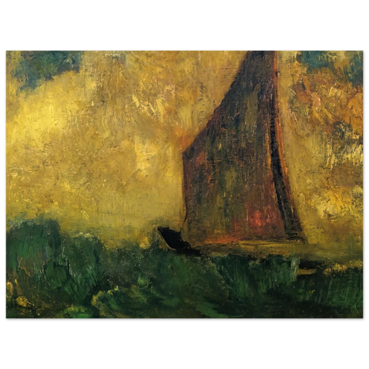 The Mysterious Boat by Odilon Redon – art poster