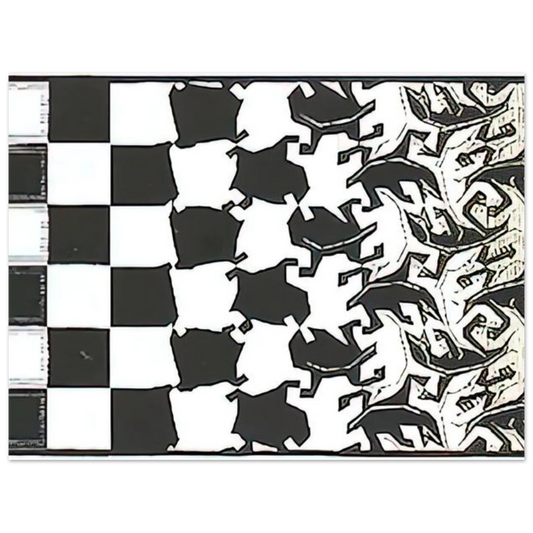 Metamorphosis Ii Excerpt 2 by M.C. Escher – art poster, view 2