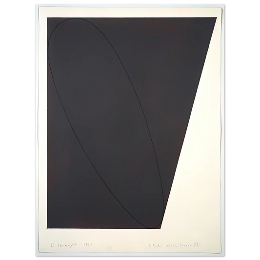Study Attic Series XII by Robert Mangold (1991) – art poster