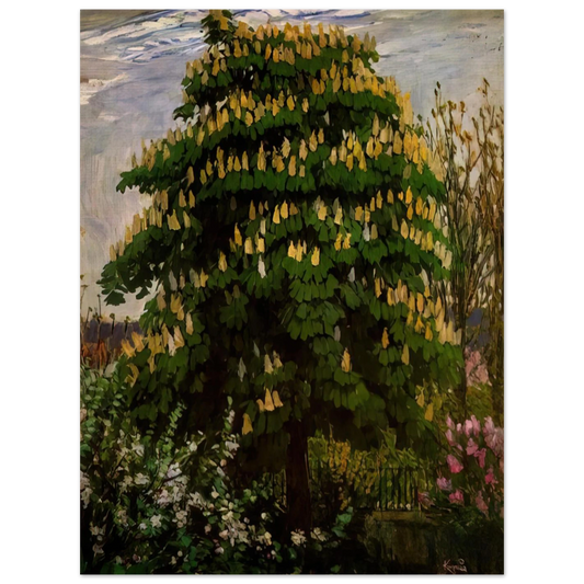 The Chestnut Tree In Blossom by Frantisek Kupka – art poster