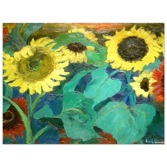 Sunflowers by Emil Nolde – art poster