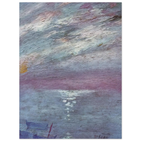 Moonlight Over The Bay At Cadaques by Salvador Dali – art poster