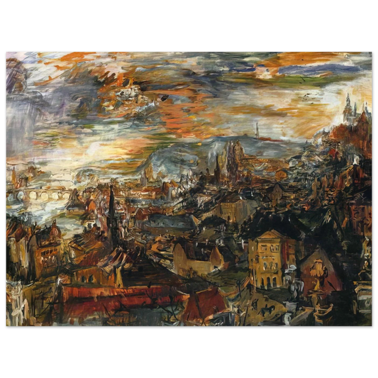 Untitled Artwork No. 3 by Oskar Kokoschka – art poster, view 2