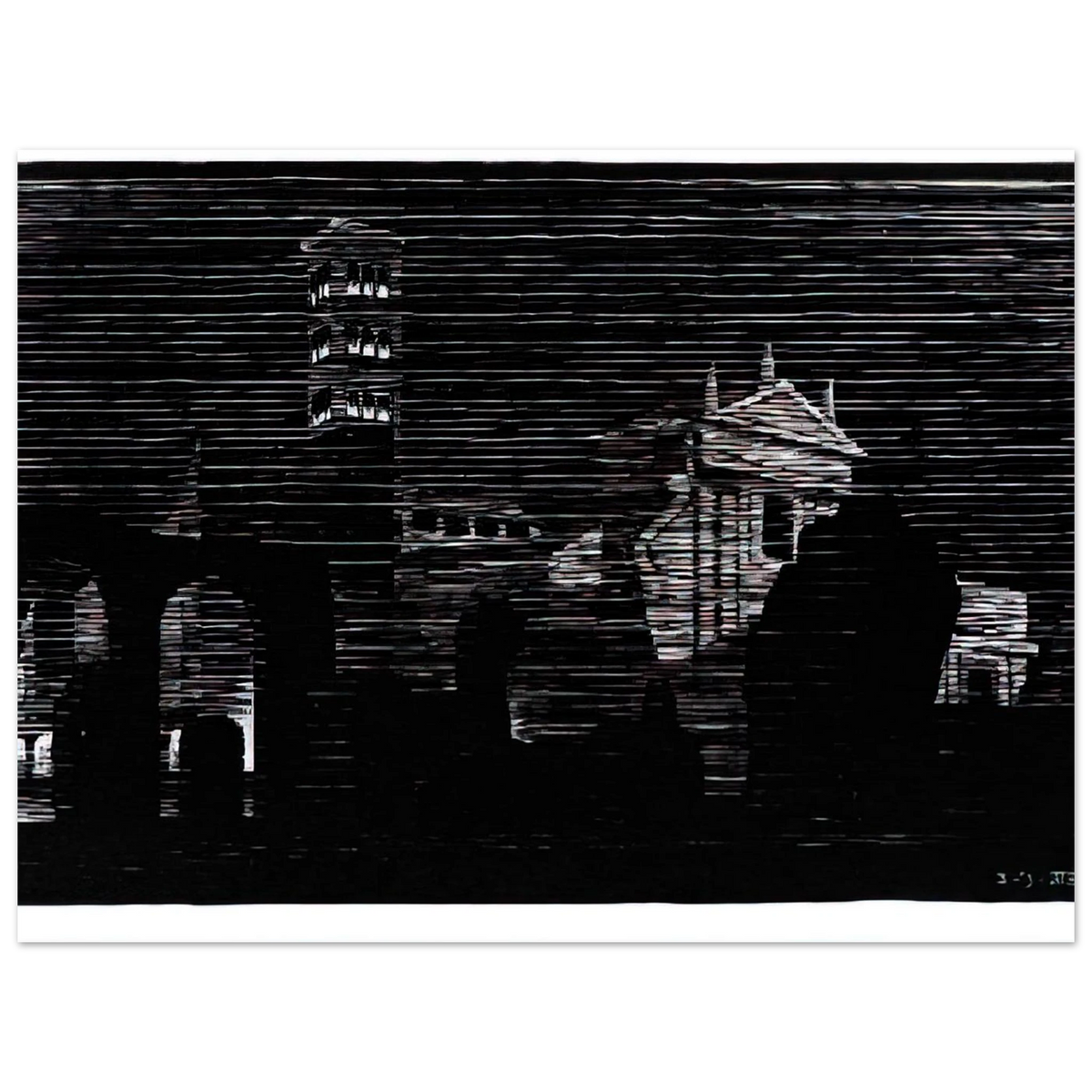 Nocturnal Rome 2 by M.C. Escher – art poster
