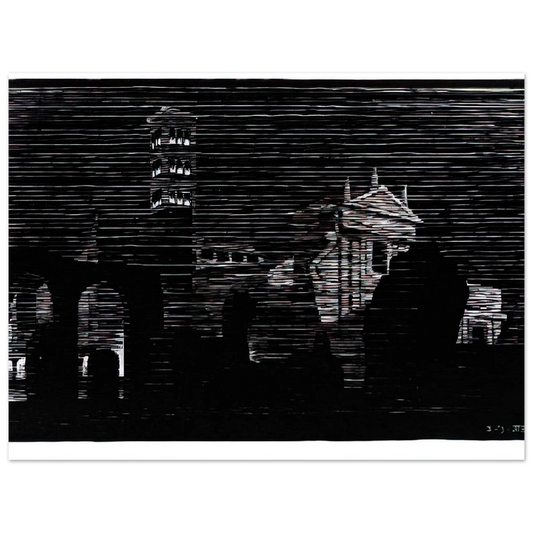 Nocturnal Rome 2 by M.C. Escher – art poster