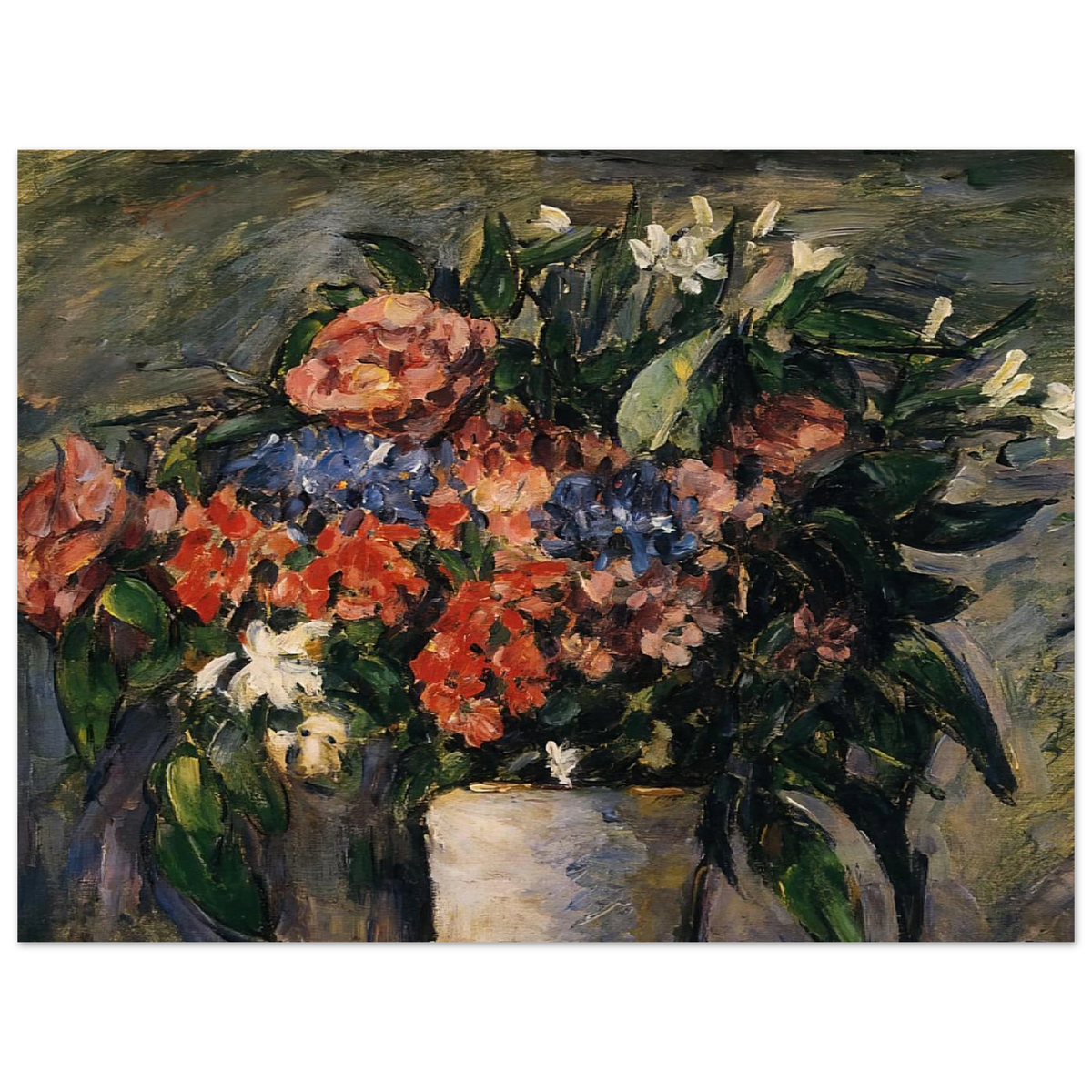 Pot Of Flowers by Paul Cézanne – art poster, view 2