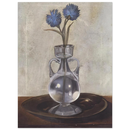 The Vase Of Cornflowers by Salvador Dali – art poster