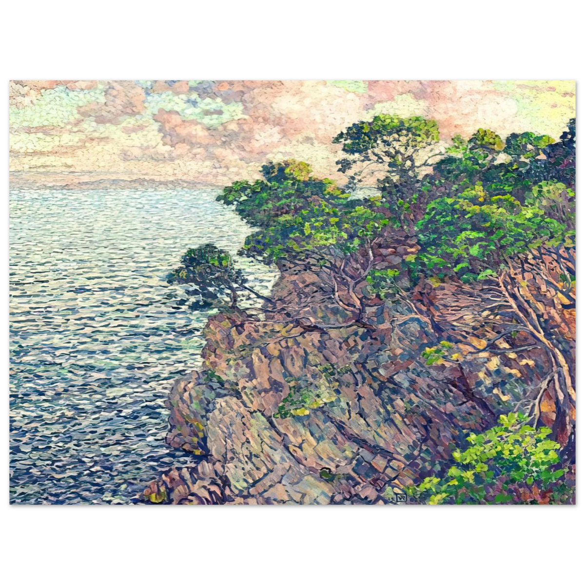 The Point Of Rossignol by Theo van Rysselberghe (1905) – art poster