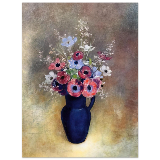 Anemones In A Jug by Odilon Redon – art poster