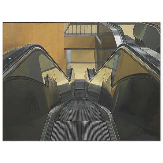 Escalator by Richard Estes (1970) – art poster