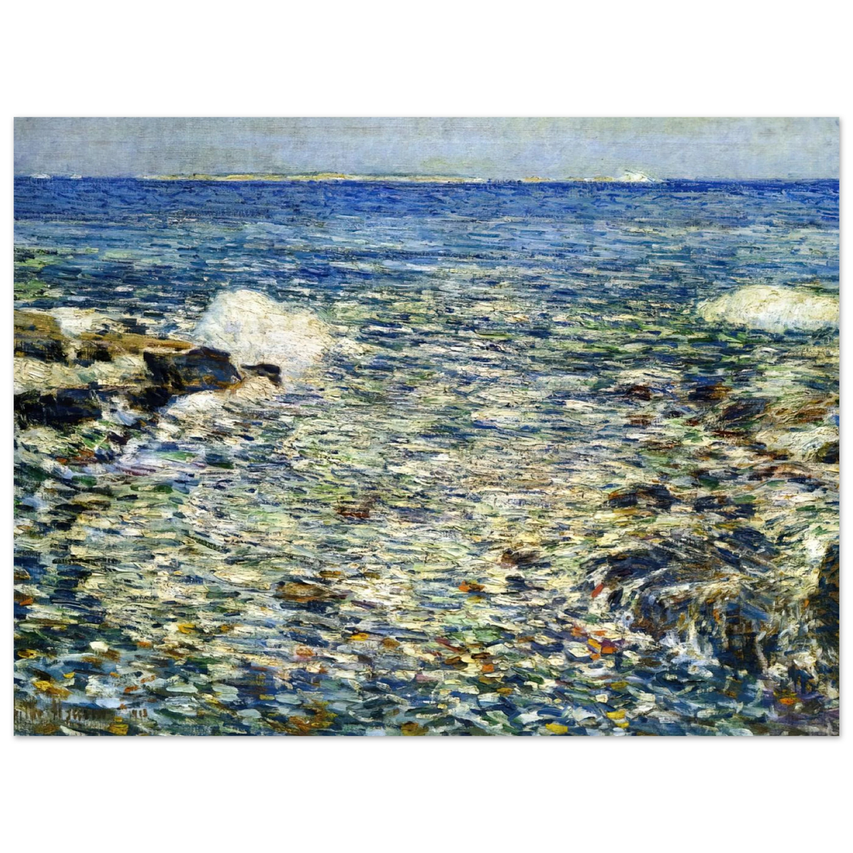 Surf, Isles Of Shoals by Childe Hassam – art poster, view 2