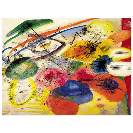 Black Strokes I by Wassily Kandinsky (1913) – art poster