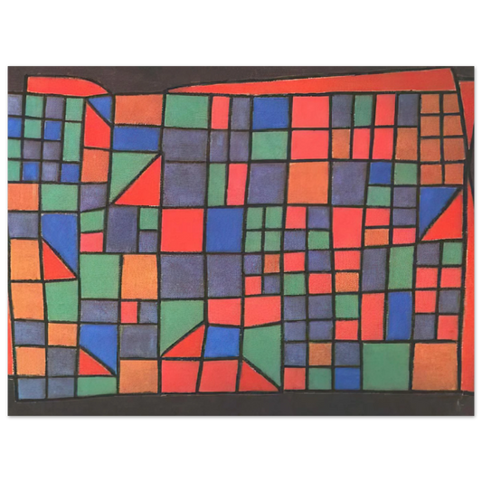 Glass Facade by Paul Klee (1940) – art poster