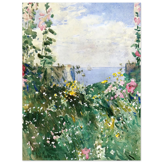 Isles Of Shoals Garden, Appledore by Childe Hassam – art poster, view 2