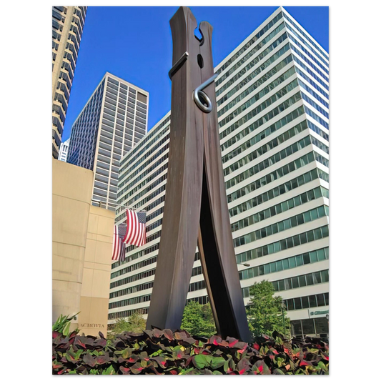 Clothespin by Claes Oldenburg (1976) – art poster