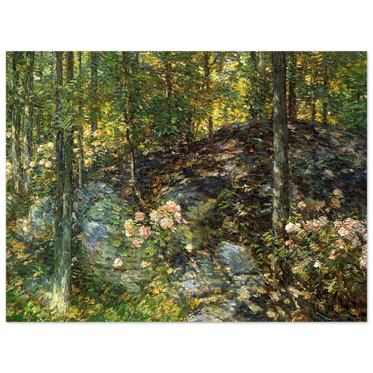 Laurel On The Ledges by Childe Hassam – art poster