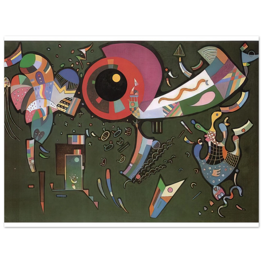 Around The Circle by Wassily Kandinsky (1940) – art poster