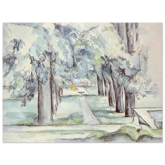 Pool And Lane Of Chestnut Trees At Jas De Bouffan by Paul Cézanne – art poster, view 2
