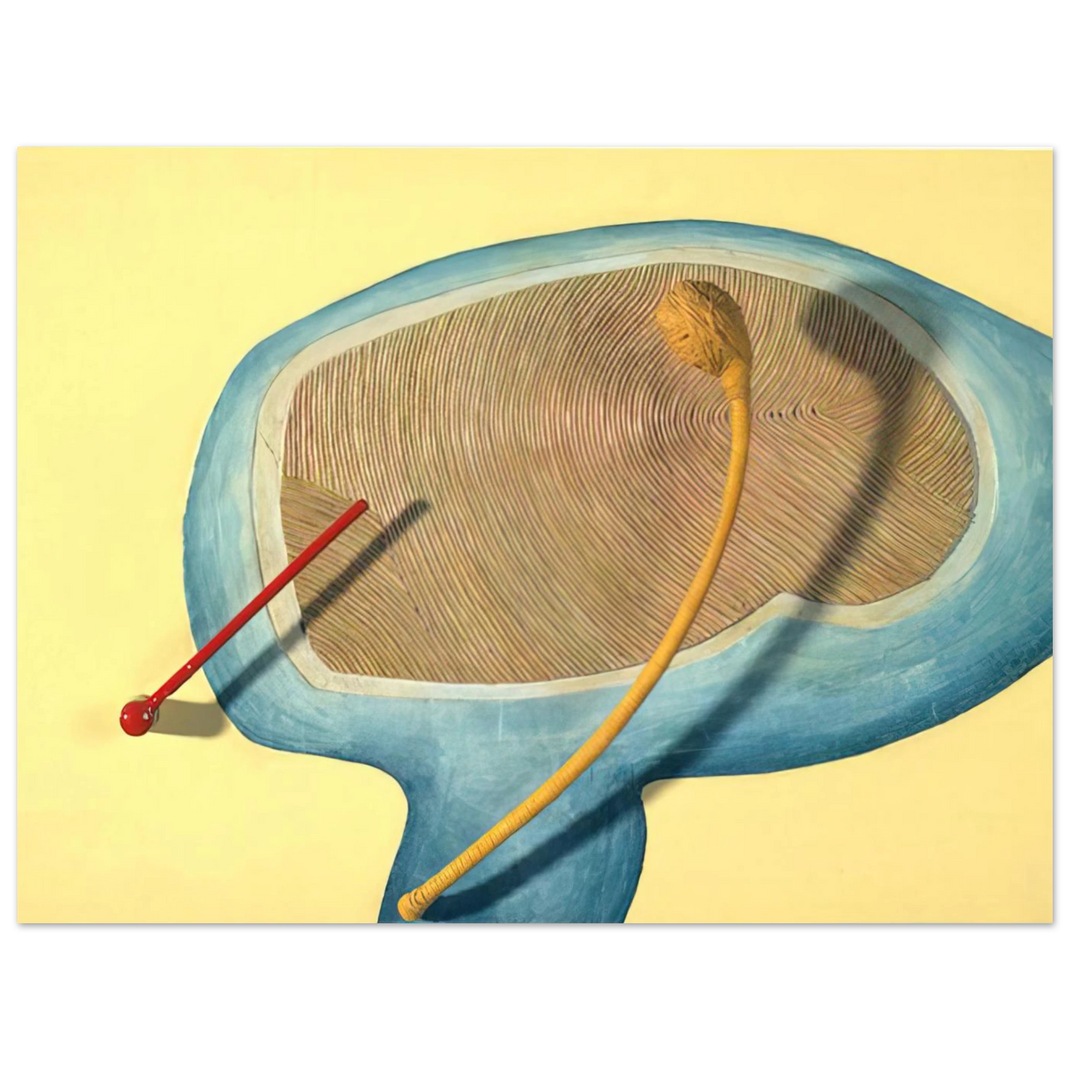 Legs Of A Walking Ball by Eva Hesse (1965) – art poster, view 2