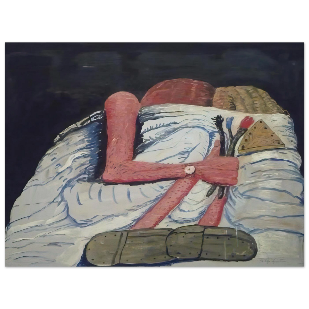 Couple In Bed by Philip Guston – art poster, view 2