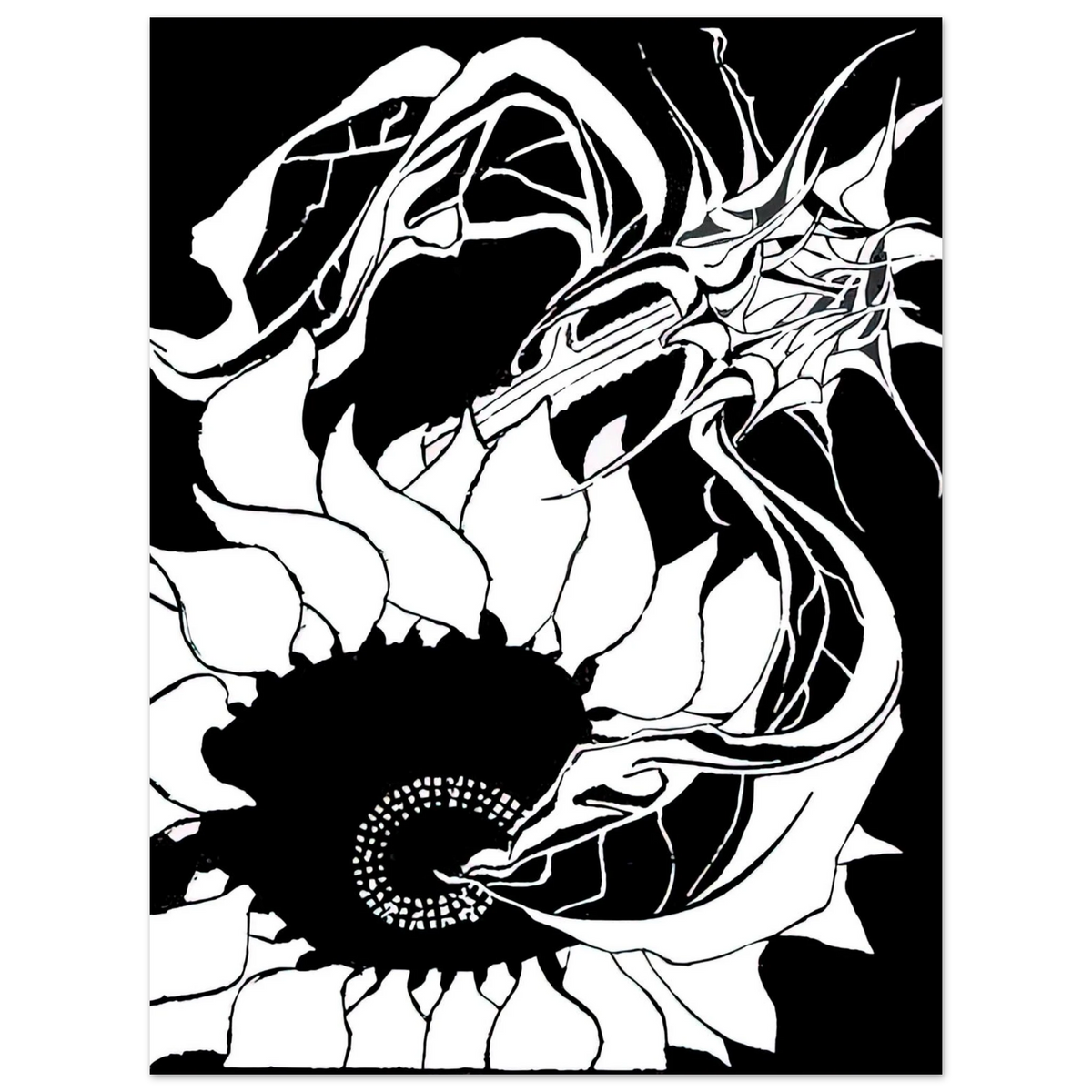 Sunflowers by M.C. Escher – art poster