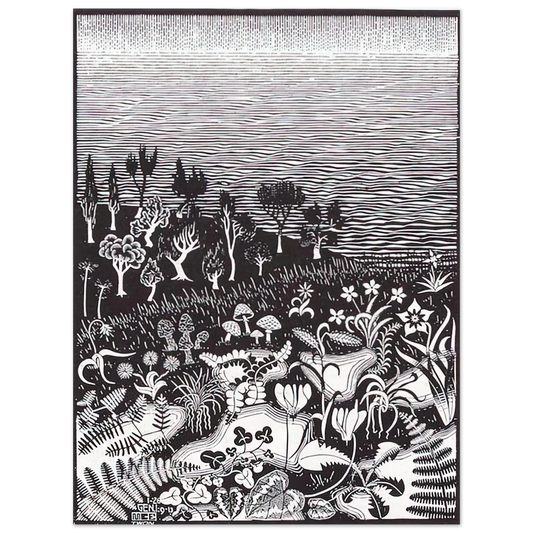 The 3rd Day Of The Creation by M.C. Escher – art poster, view 2