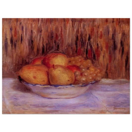 Still Life With Pears And Grapes by Pierre-Auguste Renoir – art poster
