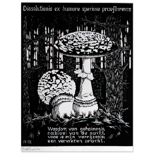 Emblemata Toadstool by M.C. Escher – art poster, view 2
