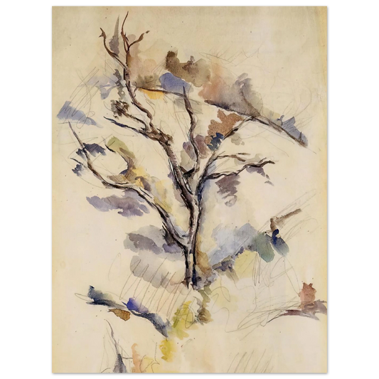 The Oak by Paul Cézanne – art poster