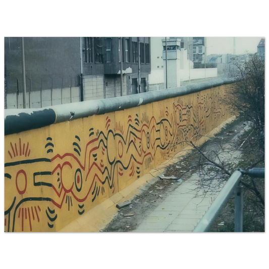 Berlin Mural by Keith Haring (1986) – art poster, view 2