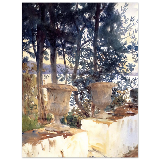 Corfu The Terrace by John Singer Sargent – art poster, view 2