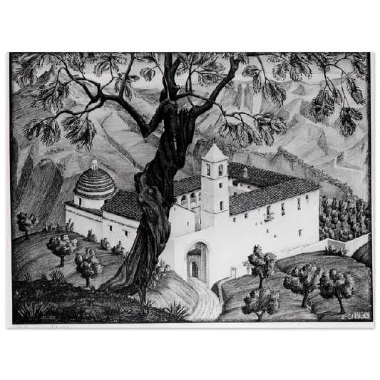 Cloister Near Rocca Imperiale Calabria by M.C. Escher – art poster