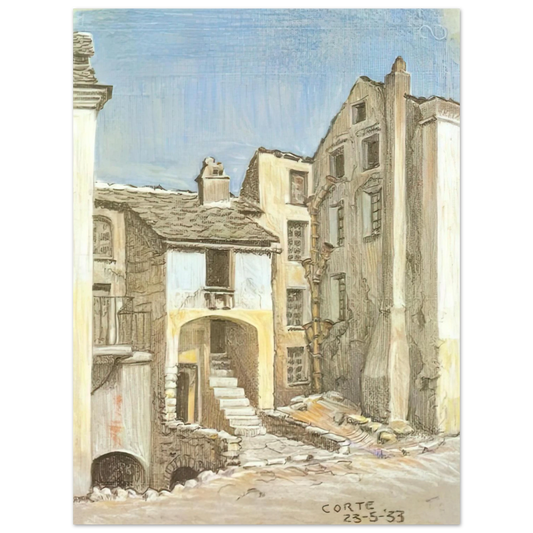 Corte Corsica by M.C. Escher – art poster, view 2
