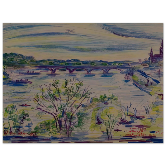 View From Room 603 Watergate Washington D C by Ivan Albright (1974) – art poster