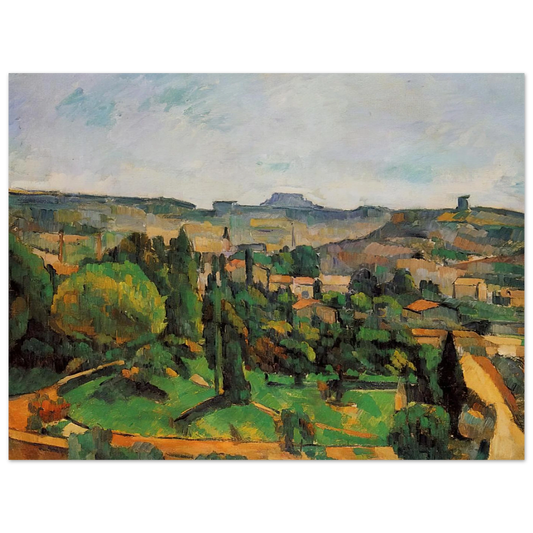 Ile De France Landscape by Paul Cézanne – art poster